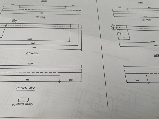 Shop drawings package include piece mark drawings.